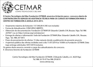 Anuncio CETMAR_Aixola'14-15